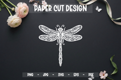 Floral Paper Cut SVG, Decorative Botanical Product Image 1