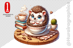 Hedgehog Clipart - PNG File Product Image 2