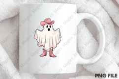 Cute Halloween Cowboy Ghost Png Product Image 4