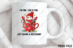 Funny Quote Cute Snowman Christmas PNG Product Image 4