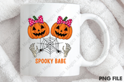 Spooky Babe Png, Skeleton Halloween PNG Product Image 4
