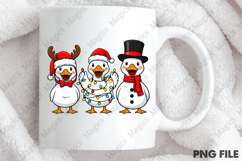 Trio Goose Christmas Spirits Design Png Product Image 4