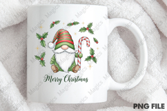 Cute Christmas Gnome Watercolor Clipart Product Image 4