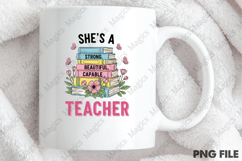 She is a Teacher Book Bible PNG Product Image 4