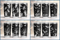 20oz Tumbler laser svg Floral wrap| Wildflowers pattern Product Image 6