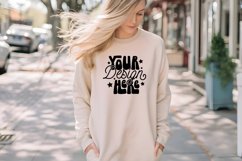 Gildan 18000 Crewneck Mockup, Oversized Mockup Model Mockup Product Image 1