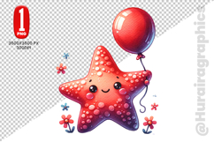 Starfish Clipart- PNG File Product Image 2