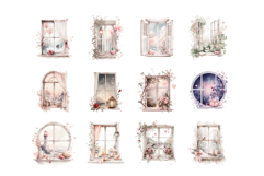 Romantic Window Clipart PNG Bundle Product Image 3