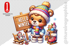 Hellow Winter Clipart - PNG File Product Image 2