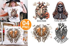 Halloween Skeleton Sublimation - Spooky Sublimation Art Product Image 1