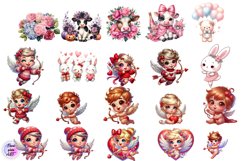 Valentines angel Clipart. Love png Product Image 2