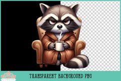 Grumpy Coffee Animals | Sublimation Clipart Product Image 2