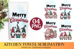 Merry Christmas Kitchen Towel - Christmas Towel Design Product Image 1