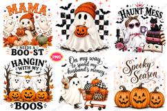 Funny Halloween Shirt, Spooky Season PNG, Ghost Sublimation Product Image 1