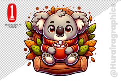 Cute Koala Clipart - PNG File Product Image 2