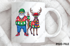 Christmas Santa Reindeer PNG Product Image 4