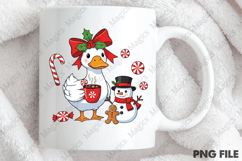 Preppy Christmas Goose Png Product Image 4