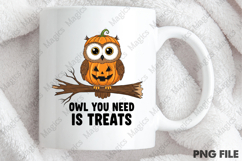 Owl You Need is Treats Png, Funny Owl Product Image 4
