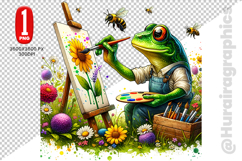 Cute Frog Clipart - PNG File Product Image 2