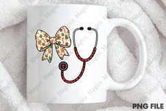 Christmas Nurse Bow PNG Product Image 4