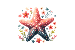 Star Fish Clipart- PNG File Product Image 1