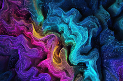 Vibrant Psychedelic Fluid Texture Background High DPI Product Image 1