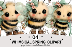 Whimsical Spring Clipart png Whimsical Spring Watercolor png Product Image 1