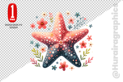 Star Fish Clipart- PNG File Product Image 2