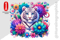Cute Tiger Clipart - PNG File Product Image 2