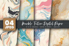 Marble Texture Digital Paper Product Image 1