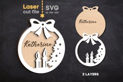 Candles Christmas Tree Toy SVG laser cut file for Glowforge Product Image 2