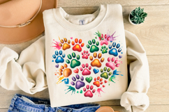 Paws Heart svg Design | Svg Cut Files | Shirt Svg Product Image 2