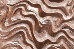 A textured, wavy metal surface with a copper tone Product Image 1