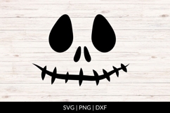 Skeleton Jack O Lantern Face SVG Product Image 1