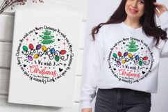 We Wish You A Merry Christmas - Christmas Tree Cut File Product Image 1