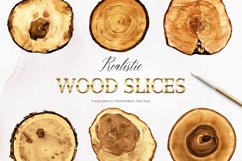 Wood Slices Clipart, Woodland Clipart Product Image 1