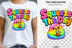 Squeeze The Day PNG | Cute Colorful Blob Clipart, Summer Product Image 2