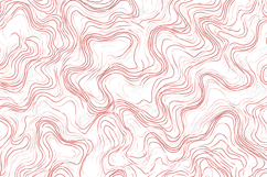Red Abstract Wavy Line Pattern Background Design Art Product Image 1