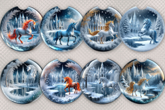 Car coaster | 8 Car coaster with Unicorn, PNG Product Image 2