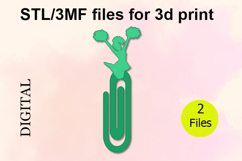 Paper Clips, Cheerleader, STL/3MF files for 3D Printing Product Image 1