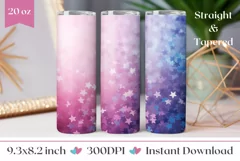 Glitter Tumbler Sublimation Design, Ombre Tumbler Design Product Image 1