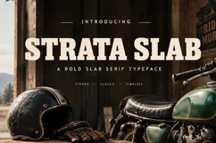 STRATA SLAB - Bold Slab Serif Typeface Product Image 1