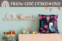 Birds Pillow Case Design, Owl Pillow Sublimation Product Image 1