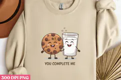 You Complete me PNG, Valentine Sublimation PNG Product Image 2