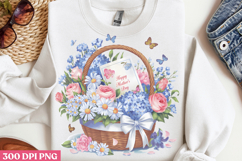 Happy Mothers Day Floral PNG Product Image 2