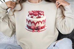 Valentine cake Dessert Clipart Bundle PNG Product Image 4