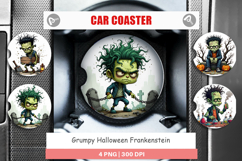 Car Coaster Grumpy Frankenstein Product Image 1