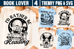 Book Lover SVG PNG Reading Quote Aesthetic Reader Product Image 1