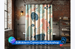 Vintage style shower curtain mockup Product Image 2