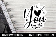 Motivational sticker svg design Product Image 1